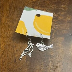 NWT Sterling silver bird earrings